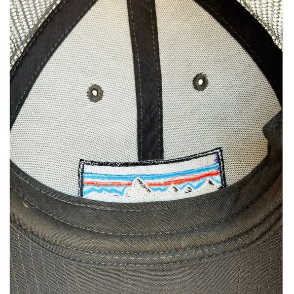 Patagonia Trucker Hat Adult Adjustable Snapback Gray Baseball Cap Outdoor Hiking - Picture 6 of 7